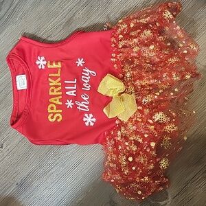 Simply wag medium christmas dog outfit